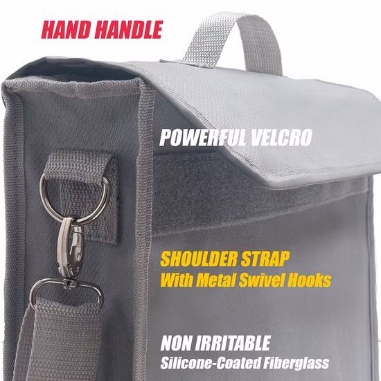 Огнестойкая сумка для документов, огне- и водостойкая, защищенный портфель, сумка для денег с замком TSA, видимая в темноте